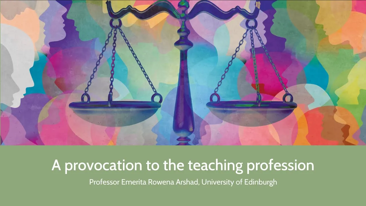 A sense of fairness, intuition and common sense is not enough. Prof Emeritus Rowena Arshad.