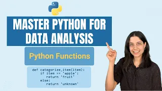 Master Python Functions Step-By-Step Python for Data Analysis Python Tutorial