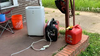 A IPower 2000 Watt Inverter Generator Load Test LG Portable AC Cheap APU Alternative 