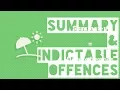 Summary Indictable Offences - Legal Studies Terms