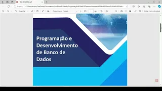 Portfólio Programação e Desenvolvimento de Banco de Dados