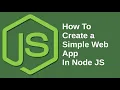 How To Create a Simple Web App In Node JS Java Inspires