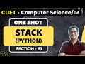 STACK in Python CUET Computer Science Preparation CUET IP Preparation