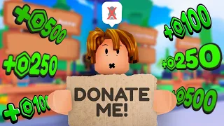 I Tried To Make Robux Without Using My Voice On Pls Donate
