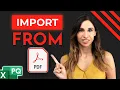 Properly Convert PDF to Excel