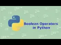 Intro to Booleans in Python