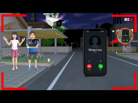 Video Thumbnail: Yuta Mio panik CCTV merekam TEROR DERING HP MISTERIUS di Kota sakura😱|sakura school simulator