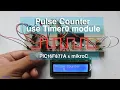 Timer0 module use as a counter in PIC16F877A Micrcontroller and mikroC compiler