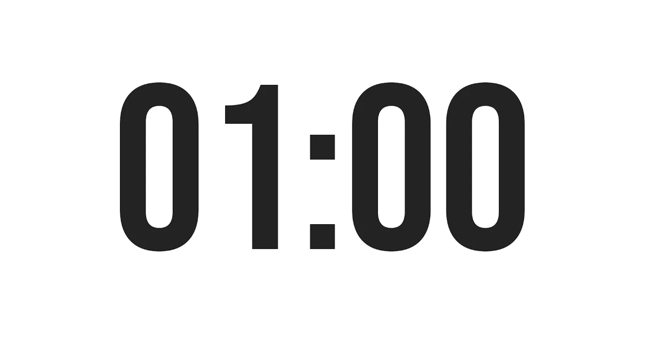 Download music, video, song 1 MINUTE COUNTDOWN TIMER (60 SECONDS ...