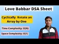 Write a program to cyclically rotate an array by one Rotate Array Q7 Love Babbar DSA Sheet