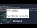 Python scapy part Explanation about HTTP and SCTP discord