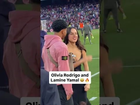 The moment everyone is talking about: Olivia Rodrigo & Lamine Yamal #football #oliviarodrigo