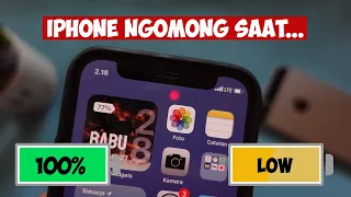 how to create a warning when the iphone battery is low or charged to 100 