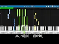 José Madero - Arrópame (Tempo 77, Tono D) - Piano Tutorial - Piano Lessons 