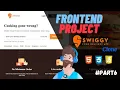 Create Swiggy Clone Using HTML CSS and JavaScript Frontend Project For Beginners