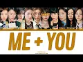 TWICE - ME+YOU // You as a Member // KARAOKE // (10 Members Ver.) Color Coded Lyrics