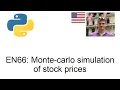 Monte-carlo simulation of stock prices in Python