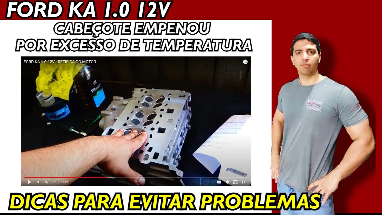 FORD KA 1.0 12V - RETIFICA DO MOTOR
