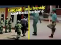 Ngakak banget..!! inilah deretan momen lucu para anggota hansip,linmas saat latihan baris berbaris
