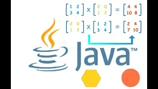 Matrix multiplication using java