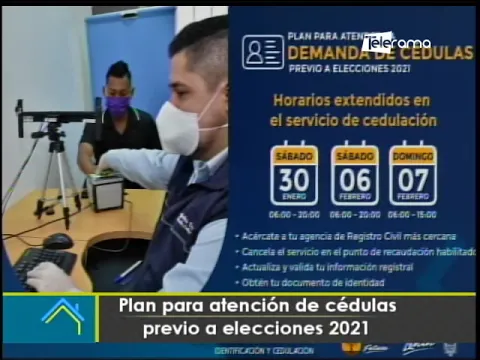 Plan para atención de cédulas previo a elecciones 2021