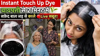 💯🛑ना हेयर dye ना कलर सिर्फ 5 min लगाओ सूखाओ सारे सफेद बाल जड़ से काले/ grey hair hair fall remedy