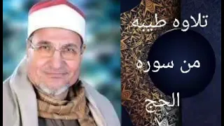 من روائع الشيخ محمد عبدالوهاب الطنطاوى وماتيسر من سوره الحج 