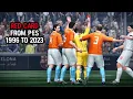 RODE KAART VAN PES 1996 TOT 2023