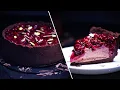 Lagu Cheesecake cu Ciocolata si Visine Fara Coacere \u0026 Fara Gelatina