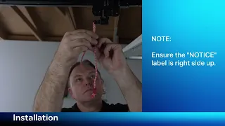 How to Install a Chamberlain C4310 Chain Drive Garage Door Opener Security 3 0