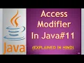 Access Modifiers in Java Part-1 Public Protected Default Private In Hindi