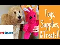 Petsmart Dog Haul Toys Supplies and Treats for my Goldendoodle Puppy