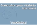 Create solar system from scratch on javascript SpeedCoding