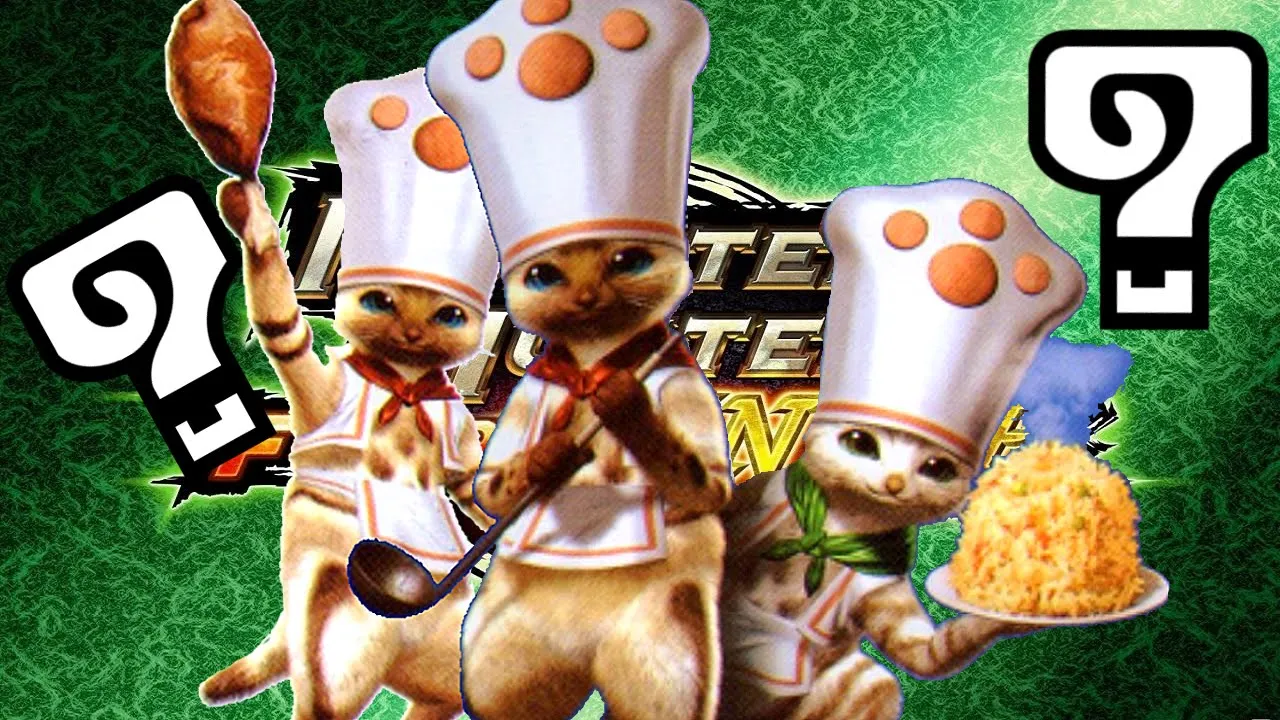 Monster Hunter Freedom Unite - Gatos de Cozinha, os Felyne Chefs - O quê, como e para quê?