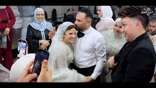 النجم احمد سمير حميده يغني ل ام العريس والعروسه اشيك فرح في المنصورة 