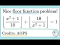 A Nice Equation on Floor Functions High School Math