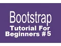 Bootstrap Tutorial For Beginners 5 - Creating Responsive Navbar with Dropdown Menus Part 2