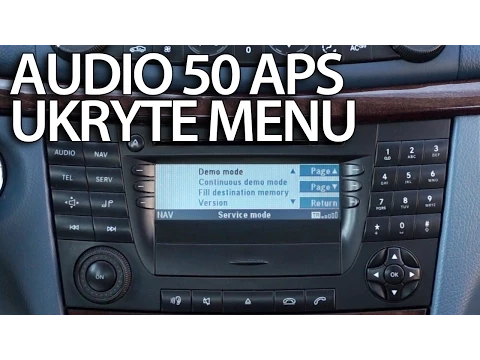 Download MP3 Ukryte menu Mercedes Audio 50 APS (engineering mode) W211