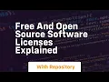 Free and open source software licenses explained