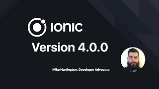 Ionic 4 0 0 Overview