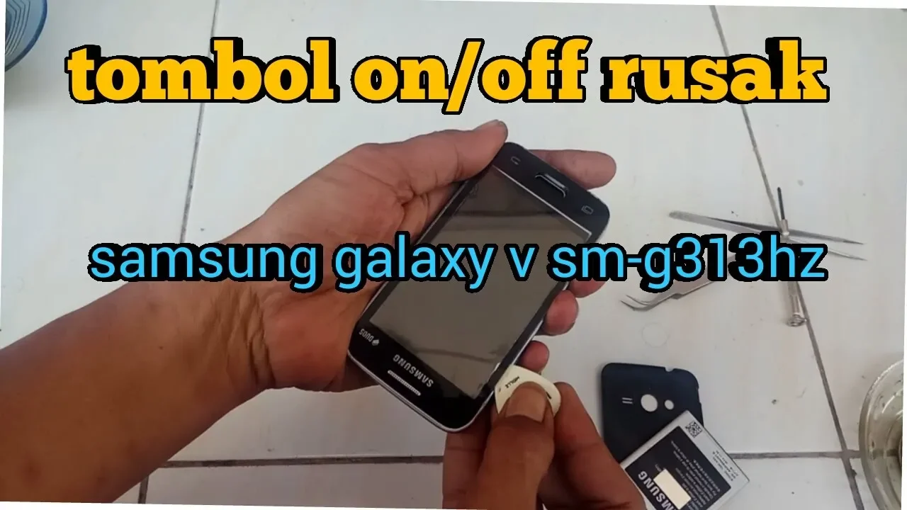 Servis HP Android Rongsokan Samsung Galaxy V beli 15 ribu. 