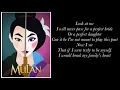 Mulan - reflection