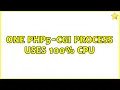 one php5-cgi process uses 100 cpu 2 Solutions
