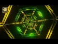 Abstract Background Video 4k Green Yellow Metallic Wireframe VJ LOOP NEON Sci-Fi Screensaver for TV