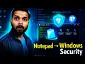 Notepad Trick I Created Windows Security Using Just Notepad