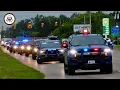 United States Vice President - Massive Police Escort Motorcade
