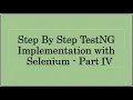 TestNG Webinar Part4