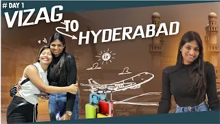 vizag ⛱️ to hyderabad 🕌| travel vlog 🛩| lohithapriyanshi | life is short.... #travel