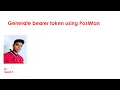 Part-1 How to generate API bearer Token using Postman