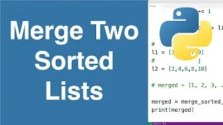 Merge Two Sorted Lists Python Example